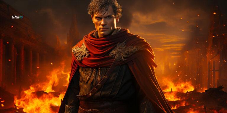 emperor-nero-staring-at-the-camera-with-the-ancient-city-of-rome-burning-in-the-background-mk39GoPqlguyLxQq