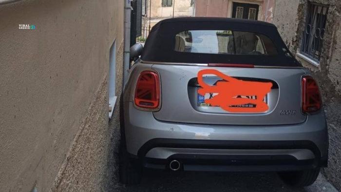 Αυτοκίνητο σφήνωσε σε στενάκι της Κέρκυρας mini cooper kerkira 12 1 Y4LJEk1jPDi9BaVK