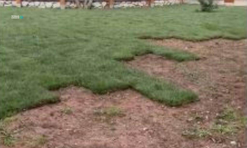 Έκλεψαν το γκαζόν από τον δήμο Ελληνικού