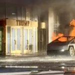 Λας Βέγκας: Η στιγμή που Tesla εκρήγνυται έξω από ξενοδοχείο του Τραμπ 