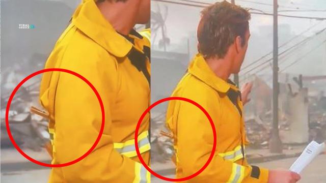 Θύελλα αντιδράσεων στα social media για ρεπόρτερ του ABC News με… μανταλάκια στο μπουφάν