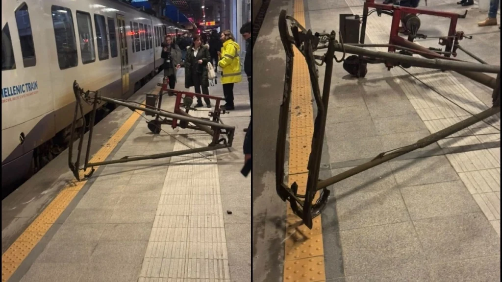 Τρόμος στον προαστιακό: Παντογράφος αποκολλήθηκε και έπεσε δίπλα σε επιβάτες