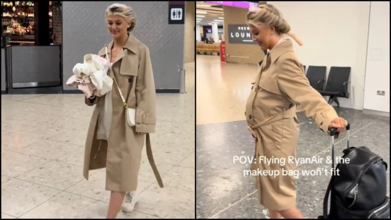 Η ευρηματική influencer που "έμεινε έγκυος" για να αποφύγει τις χρεώσεις αποσκευών ( VIDEO ) inf-agg