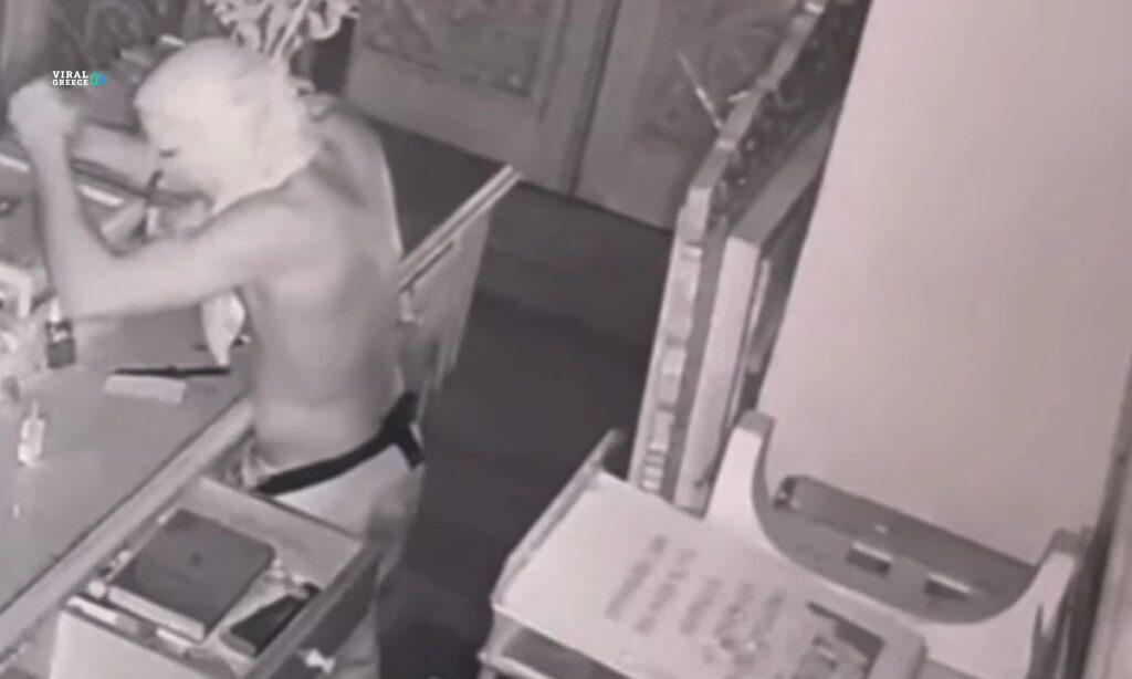 Χανιά: Iερόσυλος διέρρηξε ημίγυμνος εκκλησία – Αρπαξε χρήματα και τάματα πιστών