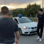 Έπαιξαν μπάλα στην Αθηνών – Κορίνθου λόγω… κίνησης ( VIDEO )