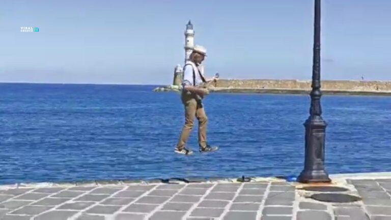 Χαμός στο Ενετικό Λιμάνι – Ο ακροβάτης που έκλεψε την παράσταση! ( VIDEO ) akrovatis-xania