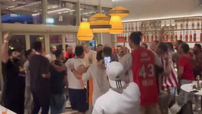 «Είσαι στο μυαλό»… και στο Άμπου Ντάμπι! Οπαδοί του Ολυμπιακού ξεσήκωσαν μπαράκι ( VIDEO )