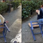 Στεφανία Γουλιώτη: Έπεσε με την καρέκλα αλλά έσωσε το ούζο ( VIDEO )