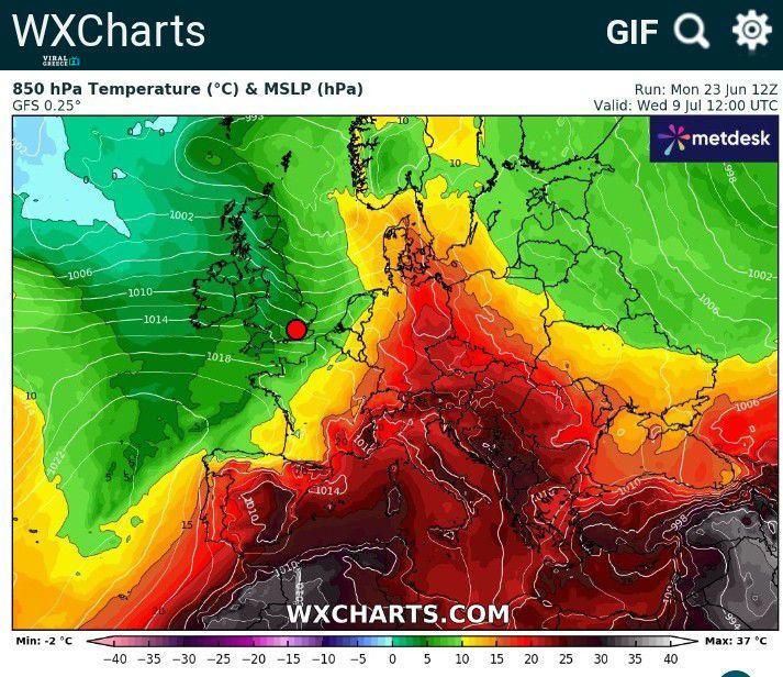 Σαρώνει η “κόλαση” του Ιουλίου: Έρχονται 45άρια στην Ελλάδα, προειδοποιεί το GFS AA1HitVC.img