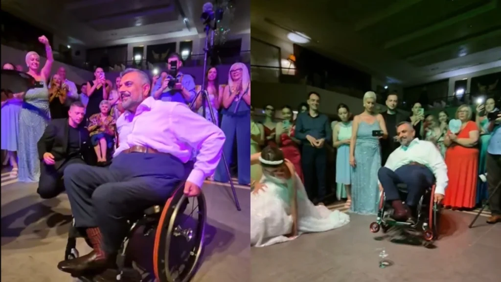 Ραγίζει καρδιές το ζεϊμπέκικο πατέρα σε αμαξίδιο στον γάμο της κόρης του – Συγκίνηση και viral αντιδράσεις στα social media ( VIDEO )