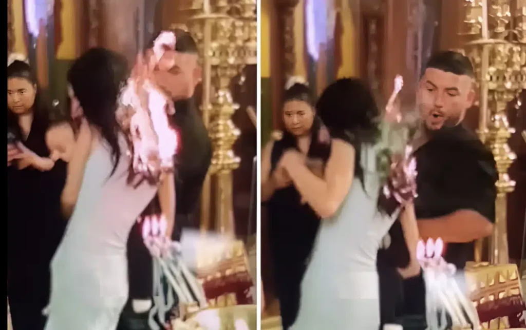 Nονά πήρε φωτιά δίπλα στην κολυμπήθρα – Viral το βίντεο στο TikTok ( VIDEO )