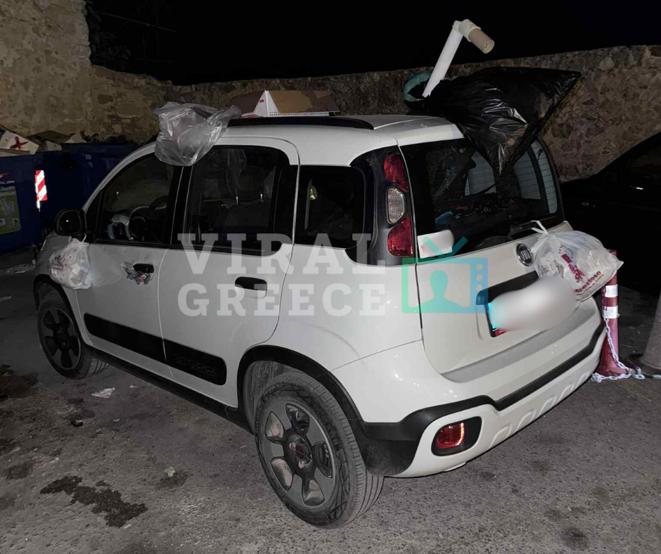 Χανιά: Πάρκαρε μπροστά σε κάδους απορριμμάτων και... γέμισε σκουπίδια – Viral οι εικόνες 4 10