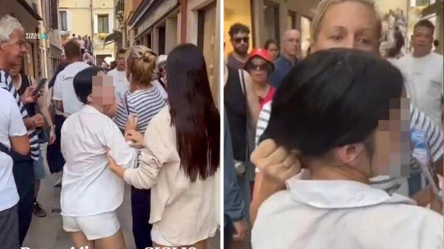 Τουρίστρια στη Βενετία «συνέλαβε» πορτοφολού – Την άρπαξε από τα μαλλιά ( VIDEO ) AA1KKAgl.img