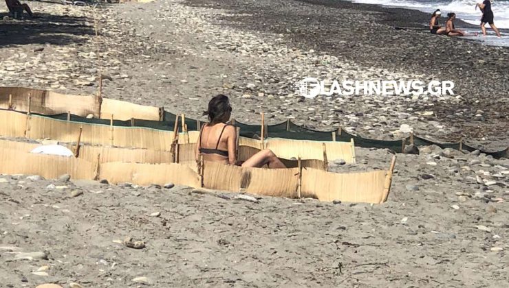 Σάλος στην Κρήτη: Γυναίκα έκανε ηλιοθεραπεία πάνω στις φωλιές θαλάσσιων χελωνών! 3 rapania3 740x420 1