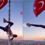 Σάλος στην Τουρκία: Τουρίστρια έκανε pole dancing σε στύλο με την εθνική σημαία ( VIDEO ) Σάλος στην Τουρκία: Τουρίστρια έκανε pole dancing σε στύλο με την εθνική σημαία ( VIDEO )