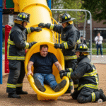 40χρονος σφήνωσε σε τσουλήθρα – Χρειάστηκε η Πυροσβεστική για τον απεγκλωβισμό!