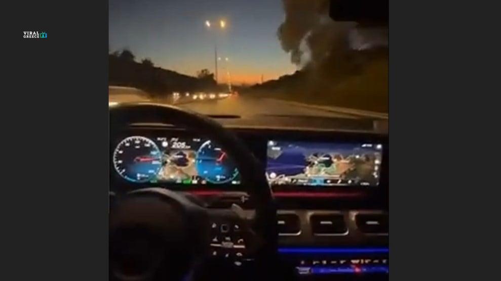 Έτρεχε με 200+ στην Αθηνών-Κορίνθου και το ανέβασε στα social – Κατέληξε με χειροπέδες ( VIDEO )
