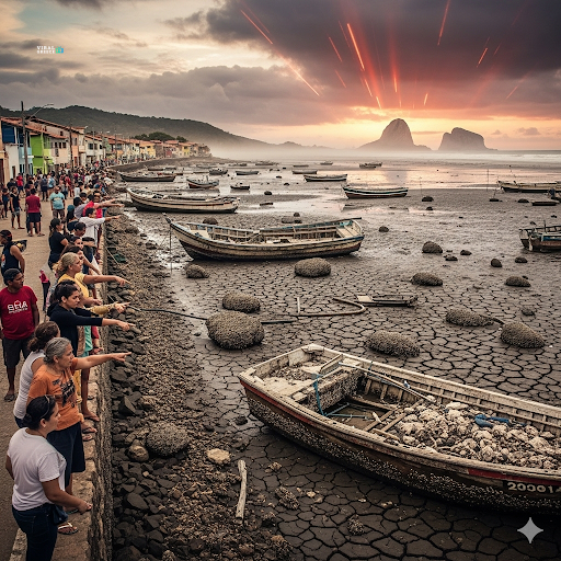 «Εξαφανίστηκε» η θάλασσα στη Βραζιλία – Το φυσικό φαινόμενο που τρόμαξε τους κατοίκους ( VIDEO ) med