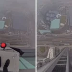 Το άλμα που πάγωσε το κοινό – Αλεξιπτωτιστής βουτά από τον ουρανοξύστη-γίγαντα της ΕΕ!