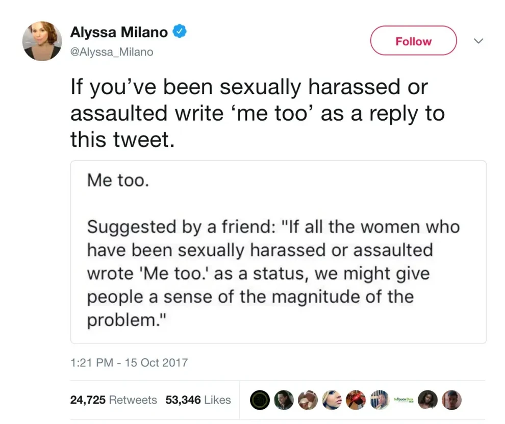 Σαν σήμερα 15 Οκτωβρίου το 2017 ξεκίνησε το #MeToo – Το tweet που άλλαξε τον κόσμο 2 alyssa milano metoo tweet 1