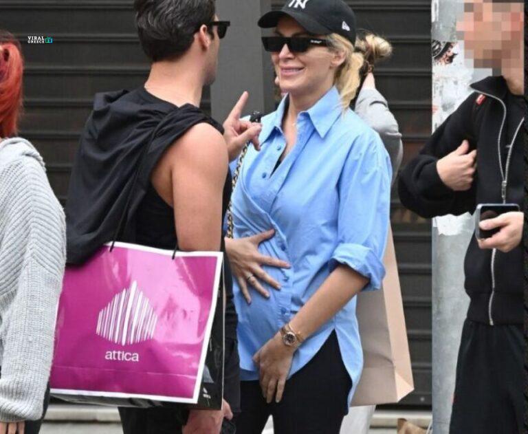 Τρυφερή στιγμή στο κέντρο της Αθήνας – Η Κατερίνα Καινούργιου με φουσκωμένη κοιλιά σε χαλαρή βόλτα kainoyrgioy-e1760439188630