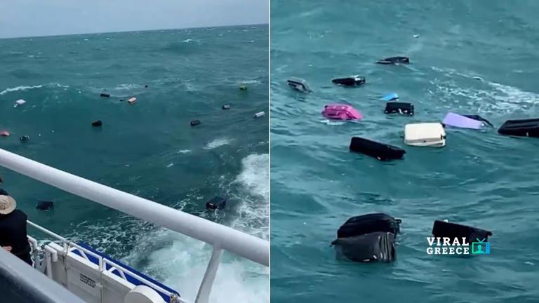 Οι αποσκευές… στη θάλασσα: Χάος σε φέρυ της Ταϊλάνδης όταν δεκάδες βαλίτσες έπεσαν στο νερό AA1Rb4S0.img