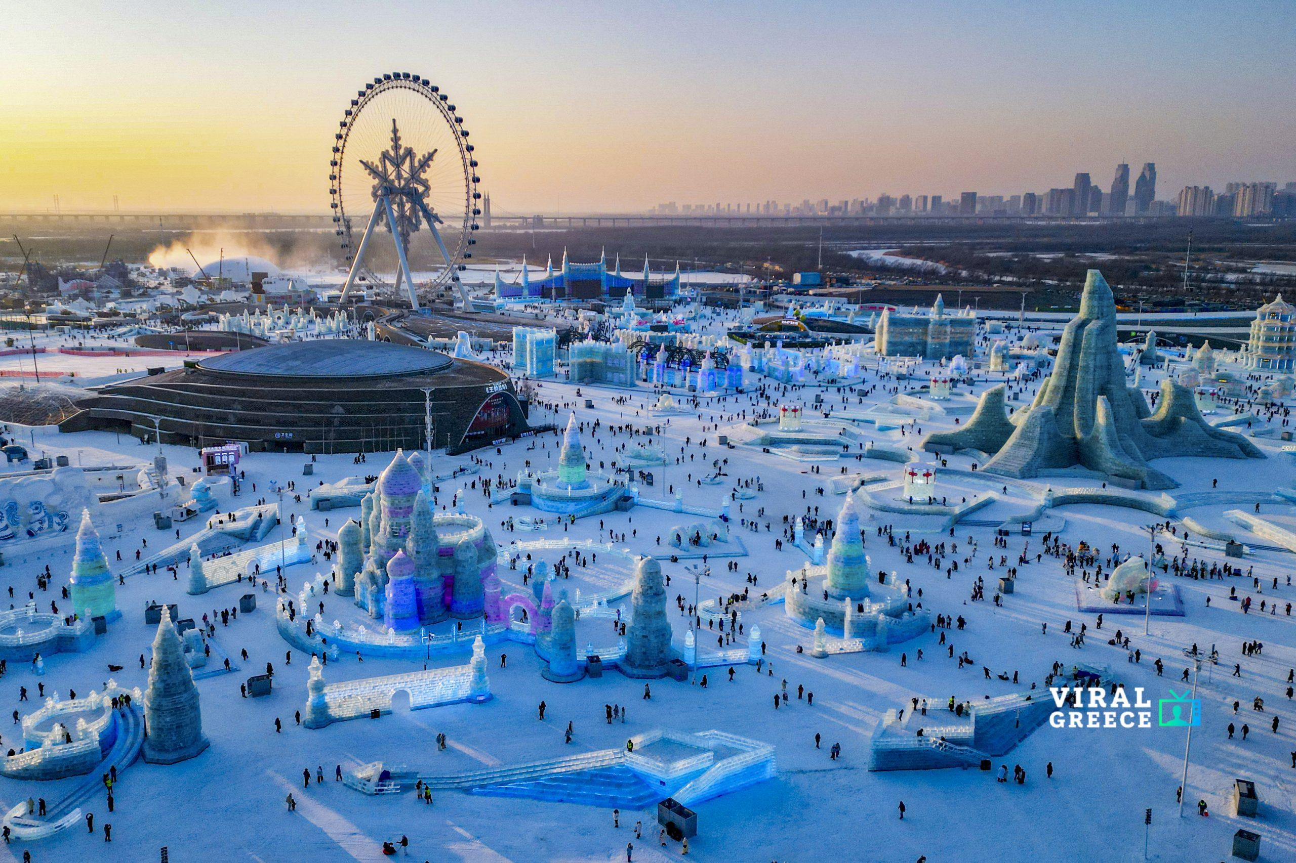 Η «παγωμένη πόλη» της Κίνας ξαναζωντανεύει: Το Ice & Snow Park της Χαρμπίν άνοιξε τις πύλες του 000-88h28q3-scaled