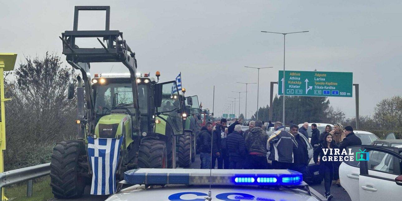 Αγρότες κλείνουν τις σήραγγες των Τεμπών για φορτηγά – Ελεύθερη η διέλευση ΙΧ και λεωφορείων tempi-trakter-1