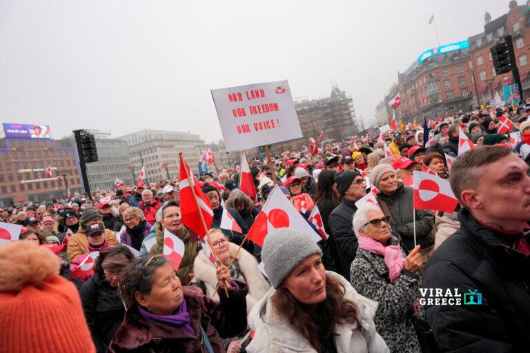 "Hands Off Greenland" demonstration in Copenhagen
