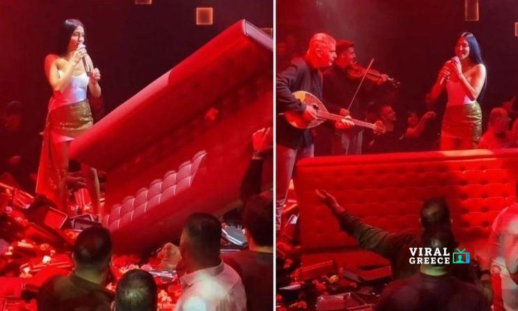 Θεσσαλονίκη: Θαμώνας πέταξε καναπέ στη σκηνή την ώρα που τραγουδούσε η Αναστασία ( VIDEO ) 2ceed424-anastasia