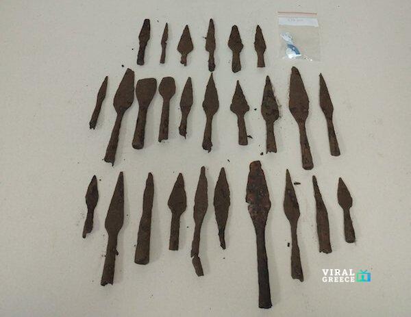 Πτολεμαΐδα: 44χρονος διώκεται για παράβαση του νόμου περί αρχαιοτήτων – Κατασχέθηκαν 26 λόγχες της Ελληνιστικής εποχής narkotika-astynomia