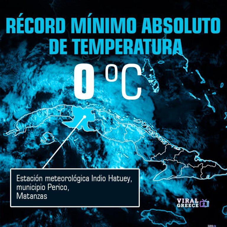 Κούβα: Νέο ρεκόρ χαμηλής θερμοκρασίας – 0°C στο Indio Hatuey 627390328_122121642405009636_1442285070702752142_n