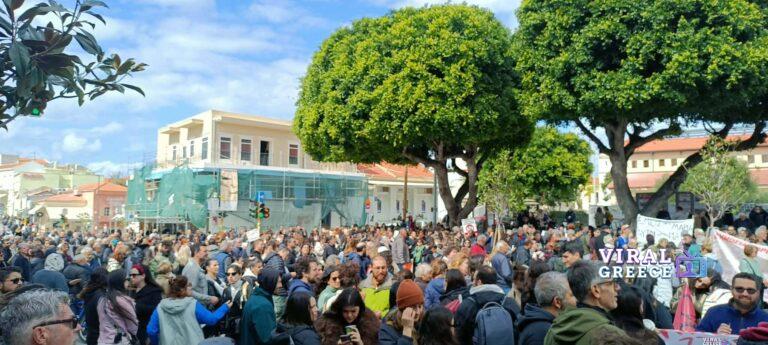 Χανιά: Μαζική απεργιακή συγκέντρωση για τα τρία χρόνια από τα Τέμπη 7