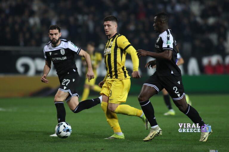 ΠΑΟΚ - ΑΕΚ 0-0: Ντέρμπι δικεφάλων χωρίς γκολ στην Τούμπα και θρίλερ στην κορυφή PAOK-AEK-JIOVITS-scaled