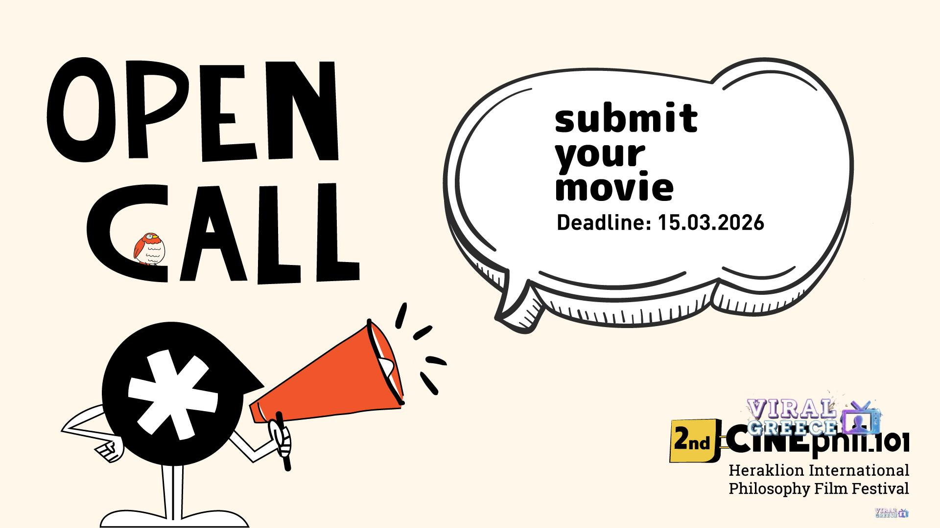 CINEphil101: Το Διεθνές Φεστιβάλ Φιλοσοφικού Κινηματογράφου επιστρέφει στο Ηράκλειο - Ανοιχτό κάλεσμα για υποβολή ταινιών cinephil iraklion