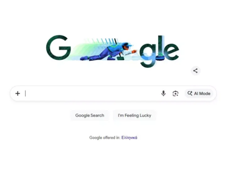 Google Doodle για το κέρλινγκ ενόψει των Χειμερινών Ολυμπιακών Αγώνων Μιλάνο-Κορτίνα 2026 doodle.jpg
