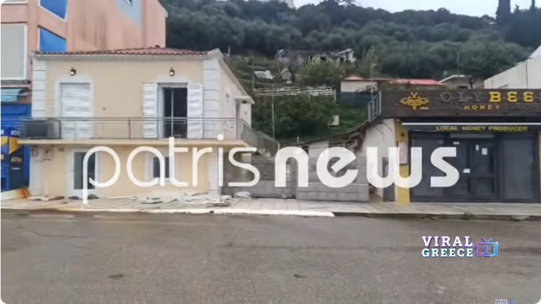 Κατάκολο: Βράχος 40 τόνων απειλεί σπίτια – Κατάρρευση τοίχου στη Μεσσήνη και πλημμύρες στη Μπούκα Αμφιλοχίας (video) kairos