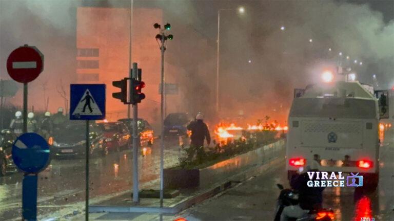 Σοβαρά επεισόδια στο ΑΠΘ μετά από παράνομο πάρτι – 313 προσαγωγές και τραυματισμός αστυνομικού thessaloniki-apth-9