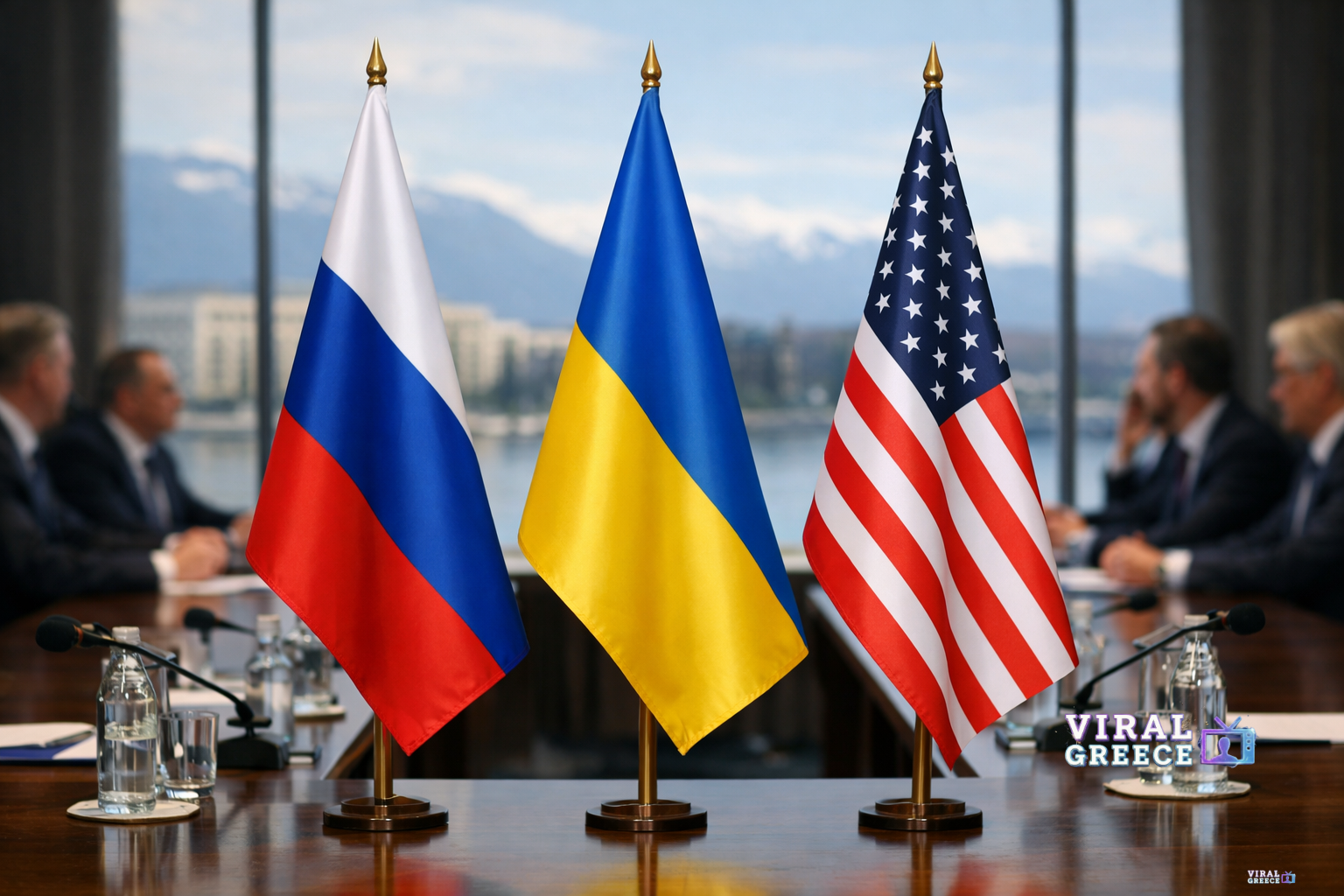 Γενεύη: Ξεκίνησαν οι τριμερείς διαπραγματεύσεις Ρωσίας – Ουκρανίας και ΗΠΑ trimeris