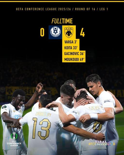 Επίδειξη δύναμης της ΑΕΚ στη Σλοβενία, 4-0 την Τσέλιε και αγκαλιά με την πρόκριση 650922488 18568425151052182 4392086527417781902 n