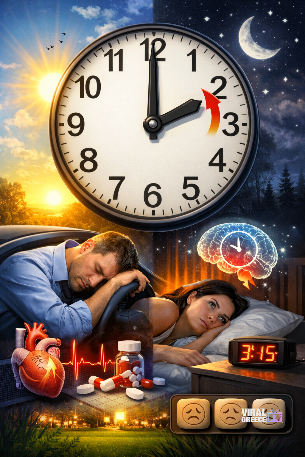 Έρχεται η θερινή ώρα: Τι σημαίνει για το σώμα και τον ύπνο μας ChatGPT Image Mar 27, 2026, 12 46 09 PM