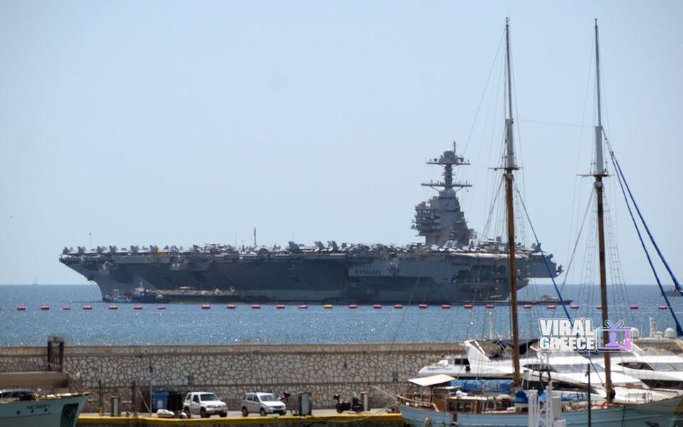 USS Gerald R. Ford: Έρευνα για ενδεχόμενο σκόπιμο εμπρησμό από ναύτες – Το αεροπλανοφόρο κατευθύνεται στη Σούδα για επισκευές aircraft_carrier_USS_Gerald_R-_Ford-960x600