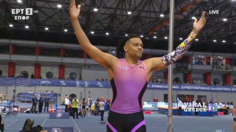 Νέο πανελλήνιο ρεκόρ στα 6,17 μ. από τον Εμμανουήλ Καραλή – Δεύτερος όλων των εποχών (video) karalis-1-1024x576-1-768x432