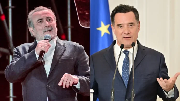 Μήνυση και αγωγή του Άδωνι Γεωργιάδη κατά του Λάκη Λαζόπουλου μετά τις αναφορές στην εκπομπή «Αλ Τσαντίρι News» lazopoulos-georgiadis-1200x675-1-696x392