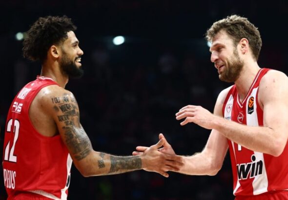 Ο Ολυμπιακός στην κορυφή της Euroleague με εμφατική νίκη επί της Αρμάνι Μιλάνο 5141261-scaled-e1776368902697-1024x576