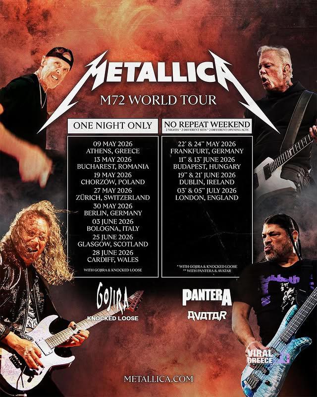 Metallica στο ΟΑΚΑ: Έκρηξη τιμών στη μεταπώληση – Έως και 1.000% πάνω τα εισιτήρια AA216AOl.img