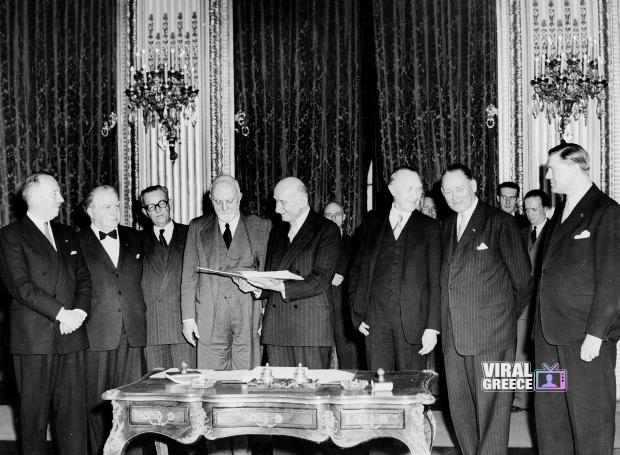 Σαν σήμερα 18 Απριλίου 1951: Η ιδρυτική πράξη της Ευρωπαϊκής Κοινότητας Άνθρακα και Χάλυβα (ΕΚΑΧ) EKAX-1951