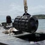 Φωτογραφία-ντοκουμέντο από το ουκρανικό θαλάσσιο drone που εντοπίστηκε στη Λευκάδα