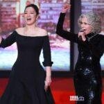 w12 225416GongLiLandJaneFonda31842342 Viral Greece Με Τζέιν Φόντα και Γκονγκ Λι άνοιξε το 79ο Φεστιβάλ Καννών – Τιμητικός Χρυσός Φοίνικας στον Πίτερ Τζάκσον (video)