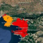 Βοιωτία: Σοκάρει η δορυφορική εικόνα – Έως 50.000 στρέμματα εκτιμάται ότι επηρεάστηκαν από τη φωτιά